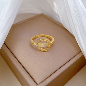 18k Gold Plated Zircon Inlaid Round Roman Full Diamond <b>Ring</b> Opening <b>Adjustable</b> <b>Ring</b> for Women Wedding Index Finger <b>Ring</b> - Product Image 6