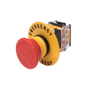 LA38 22mm interruptor de parada de emergência à prova d'água de alta qualidade interruptor de botão de parada de emergência
