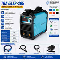 Soudeuse à arc portable TRAVELER-205 IGBT Inverter MMA 220V avec affichage numérique et sangle d'épaule