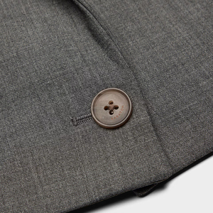 Trajes y Blazers para Mujer: Blazer Entallado de Estilo Urbano, Gris Jaspeado Chic, de Un Solo Botón, con Solapa de Muesca y Corte Recortado, de Cintura Alta - Product Image 6