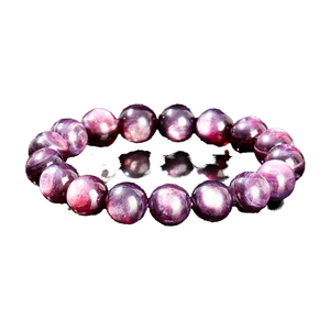 JD Natural's Unique 5A Purple Lepidolite <strong>Beaded</strong> <strong>Bracelet</strong> Classic Style Natural Stone Soothing Amulet Stunning Lilac Hue Jewelry - Product Image 4