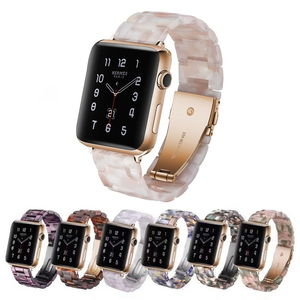 Reloj inteligente a la moda para mujer, pulsera de resina de varios colores para <span class=keywords><strong>Apple</strong></span> <span class=keywords><strong>Watch</strong></span>, <span class=keywords><strong>todas</strong></span> <span class=keywords><strong>las</strong></span> <span class=keywords><strong>Series</strong></span> 7, 6, 5, 4, 3, 38/40mm, 42/44mm - Product Image 1