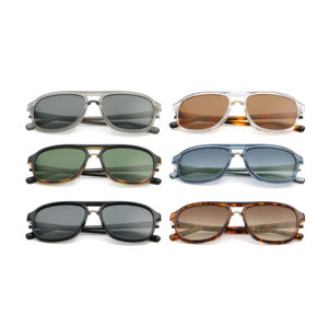 Occhiali da sole pilota vintage unisex 2026: il miglior regalo, con doppio ponte, lenti ovali a montatura completa, protezione UV400, comodi e alla moda. - Product Image 3