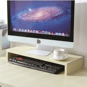MDF שולחן העבודה מחשב מוגברת מדף שולחן העבודה צג מסך סוגר מתכוונן הרם משרד בסיס טלוויזיה התעצמות סוגר