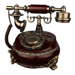 Teléfono Fijo con Cable Labada K30, Estilo Retro Europeo Antiguo Americano, Decoración Creativa para el <span class=keywords><strong>Hogar</strong></span>, con Dial Giratorio - Product Image 1