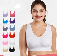 Bán Sỉ Áo Ngực Không Gọng Có Dây Lót Ni Lông Không Viền Cho Nữ Áo Ngực Tập Thể Dục Chạy Bộ Cỡ Lớn Áo Ngực Thể Thao Nữ Không Dây