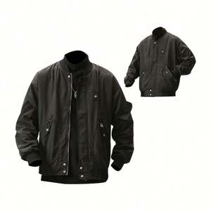 Vestes d'hiver pour hommes en polyester noir de haute qualité, design tendance, vente en gros, personnalisables - Product Image 6