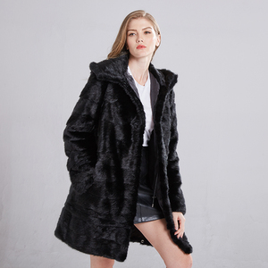Giacca Invernale di Lusso in 100% Vera <span class=keywords><strong>Pelliccia</strong></span> di Visone Calda per <span class=keywords><strong>Donna</strong></span> - Product Image 2