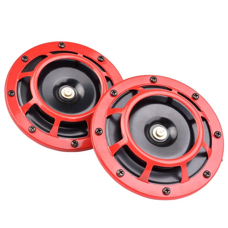 Auto Bocina 12V Disc 335Hz/400Hz Super Loud Blast Tone Hoge Tone Dual En Lage Metalen elektrische Auto Grille Hoorn