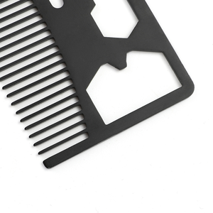 Herramienta de tarjeta de Peine de barba 10 en 1 de acero inoxidable irrompible - Product Image 5