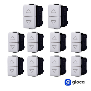 Interrupteur à double bouton-poussoir Gloca 1NO1NC 10A 250V à bornes à vis en plastique IP40 MT1202 - Product Image 3