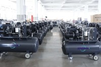 Compresseur d'air portable SPERAN 2-en-1 VFD à vis avec réservoir 380V monophasé, 5,5KW 200L