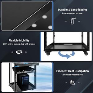 20U серверная стойка с открытой рамкой - Product Image 4