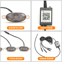 Lumière de calandre LED 5W jaune 12V universelle BRAD, nouvelle, très vendue, lumière d'avertissement pour voiture, pare-chocs, capot, accessoires automobiles