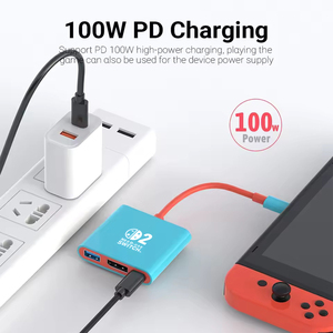 Adaptateur USB-C vers HDTV prenant en charge la 4K60Hz, station d'accueil USB 3.0, adaptateur de mode dock TV pour console de jeu, accessoires pour Switch 2 - Product Image 3