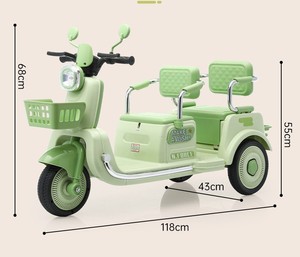 Potente Triciclo Elettrico per Bambini con Batteria Grande, Bicicletta per Bambini con Design Robusto e <span class=keywords><strong>Cestino</strong></span> in Plastica - Product Image 6