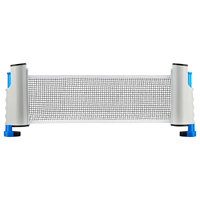 Ensemble de ping-pong portable avec filet rétractable, 2 raquettes et 3 balles pour le tennis de table, jouet de balle amusant pour l'intérieur et l'extérieur