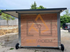 Xách Tay Sang Trọng Ngựa Ổn Định Nhật Bản Phong Cách Mái Kéo Mô-đun An Toàn Tiêu Chuẩn Mạ Kẽm Ngoài Trời Ổn Định Tùy Chỉnh Kích Thước - Product Image 4