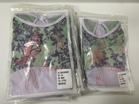 Nuevo y Moderno Leotardo de Ballet sin Mangas con Estampado Floral de Nailon para Niñas, Uniforme de Danza con Espalda Abierta