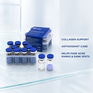 Suero Facial Reafirmante con Péptidos de Cobre Azul GHK-CU <span class=keywords><strong>en</strong></span> <span class=keywords><strong>Polvo</strong></span> Liofilizado, Ácido Hialurónico y Glicerina para Hidratación Profunda y Antienvejecimiento - Product Image 4