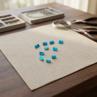 Turquoise bleue naturelle, cabochon rectangulaire 4x6mm, pierre précieuse en vrac pour la fabrication de bijoux