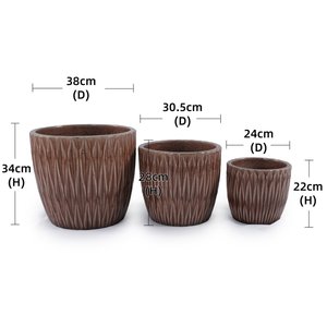 Cổ điển và bền lớn tráng men gốm chậu cây - Product Image 6