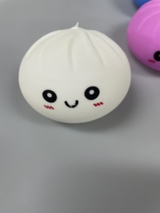 Juguete de Peluche Suave con Forma de Dumpling Sorpresa de Tamaño Jumbo, Caja Ciega con Cara Sonriente, Dumpling de Vapor para Aliviar el Estrés - Product Image 3