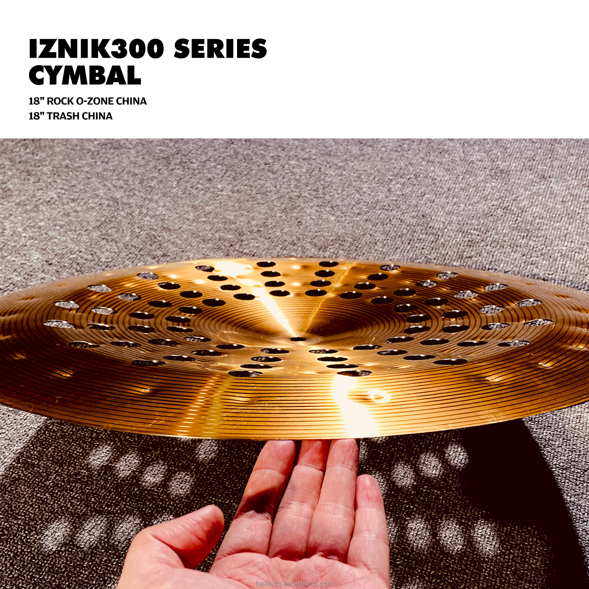 Beatello IZINK 18'' Rock O-Zone Trash Crash Cymbals Set