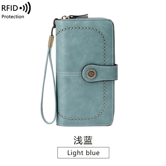 High Quality Modern Candy Pattern RFID PU Leather Women's Wallet with Sequined Decoration and Polyester Lining Short Length