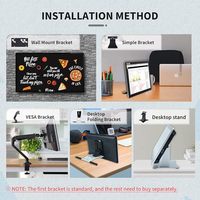 Moniteur PC tactile 27 pouces : peut être utilisé comme moniteur CCTV pour les caméras de sécurité, écran de menu pour restaurant