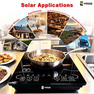 Meistverkaufter Elektrischer Mini Tragbarer Solar RV Smart DC 12V/24V/48V Batterie-Induktionsherd mit Touch-Steuerung für Outdoor-<span class=keywords><strong>Camping</strong></span> - Product Image 2
