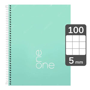 Cuaderno Henry de 100 Hojas con Cuadrícula de 5mm, Espiral Metálica, Tapa Dura, Páginas con Perforaciones para Uso Escolar/Oficina - Product Image 6
