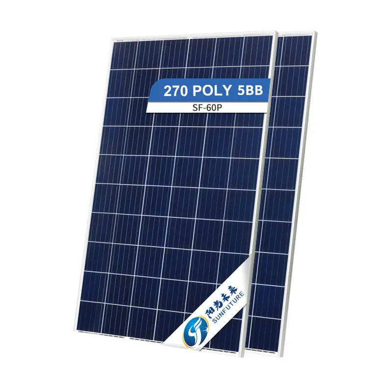SUNFUTURE 270W Solar Panel Support 5bb 48 24 12V Solar Panel 250W Polycrystalline Silicon Solar Panel