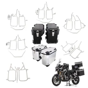 32L 36L 38L 43L Aluminum Motorcycle Side Box Tail Box Universal And Side Case Rack For BMW 1200 GS CRF 1100 Triumph Tiger 1200