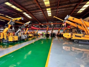 1.5ton 3ton 5ton 10ton 12ton 14ton trang web nhỏ gọn trên không nâng máy làm việc nhện nhỏ Cần Cẩu Bánh Xích với người đàn ông làm việc giỏ - Product Image 6