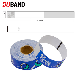 Tùy chỉnh dùng một lần nhiệt dây đeo cổ tay cho sự kiện kiểm soát truy cập, chống rách có thể in giấy ID ban nhạc với an toàn dính - Product Image 2