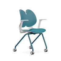 Chaise de salle à manger empilable moderne en bois plastique, pieds en bois massif, pour réception, réunion, étudiant, lecture, hôtel, bureau