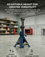 Dongkrak Penyangga Mobil Pro Lift 3 Ton Double Pin Pair Jack Stand dengan Garansi 2 Tahun untuk Peralatan Perbaikan Mobil di Garasi