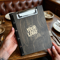Porta Menús Personalizado A4 A5 con Logotipo, Carpeta Premium para Menús de Restaurante, Bar, Cafetería, Bebidas, Suministros para Bodas