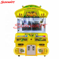 Machine de jeu d'arcade à griffes pour animaux en peluche, en métal, personnalisable, à monnayeur, avec lumières clignotantes, design mini, pour la vente en gros