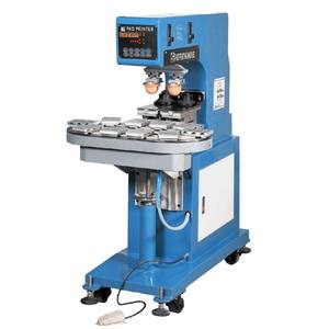 पैड प्रिंटर 2 रंग बड़ा स्याही कप कन्वेयर बेल्ट प्रिंटिंग मशीन प्लास्टिक उत्पाद खिलौना बोतल ढक्कन के लिए - Product Image 2