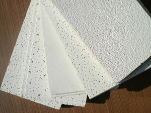 Plaques de <span class=keywords><strong>plafond</strong></span> suspendu modernes en fibres minérales pour bureaux et construction, 600x600, acoustiques - Product Image 5