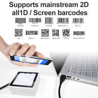 Scanner de codes-barres 2D fixe Xincode, montage mural, module de scanner de codes QR RS232/TTL PDF417 avec USB pour paiement GT-7700G