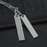 Collier diamant personnalisé en acier inoxydable colliers hommes couple