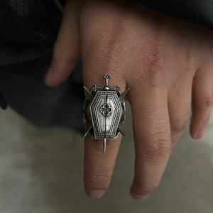 Anillo Clásico de Acero Inoxidable con Calavera de Zombi para Hombre y Mujer, con Incrustaciones de Dientes de Vampiro, Estilo Punk, Ideal para Regalo de Boda o Fiesta - Product Image 4