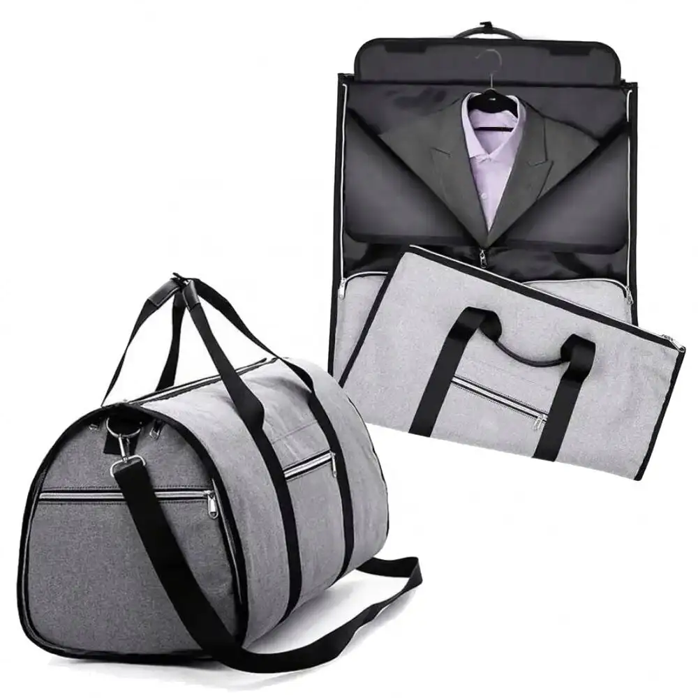 2024 2 in 1 logo personalizzato bagaglio da viaggio da palestra da viaggio borsa sportiva pieghevole da viaggio borse da viaggio convertibili borsa indumento