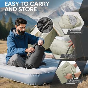 Saco de Dormir Alpine Guest Serie Lete Ultraligero con Relleno de Plumón de Pato 95% 850FP 450g para Camping al Aire Libre en Clima Frío - Product Image 6