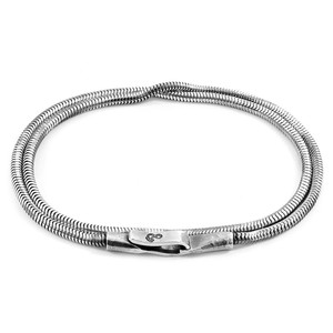 สร้อยข้อมือโซ่เงินแบบสองชั้น Gallant - Product Image 2