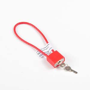 11 ''súng khóa 290 mét Đỏ còng dưới giá rẻ chất lượng tốt an toàn ổ khóa cáp thép khóa - Product Image 4