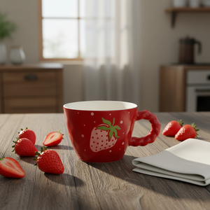 New Design Hot Selling Porcelain Milk <b>Mugs</b> Fruit Series Camping Food Safe Reusable Dishwasher Microwave Safe Gift <b>Box</b> Packaging - Product Image 5